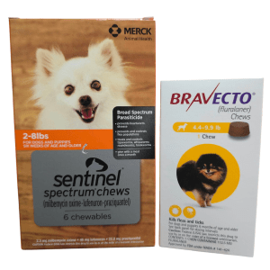 Sentinel and Bravecto Bundles - Additional $15 off 6 months and $25 off 12 months